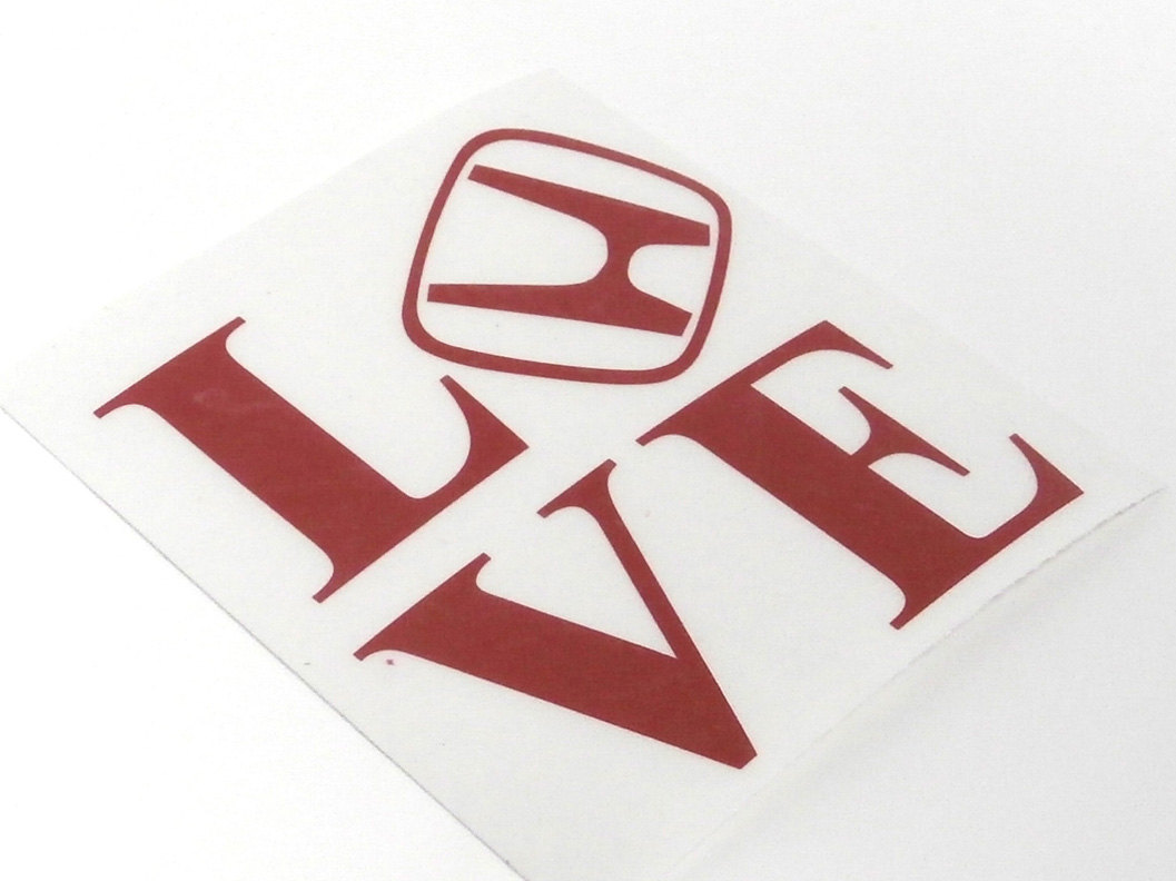 Honda Love sticker Decal