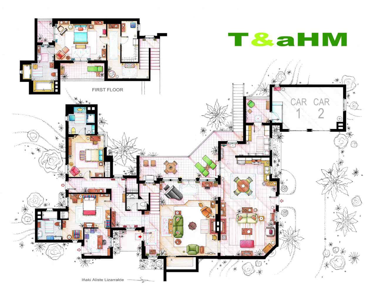 TV Home Floor Plans by Iñaki