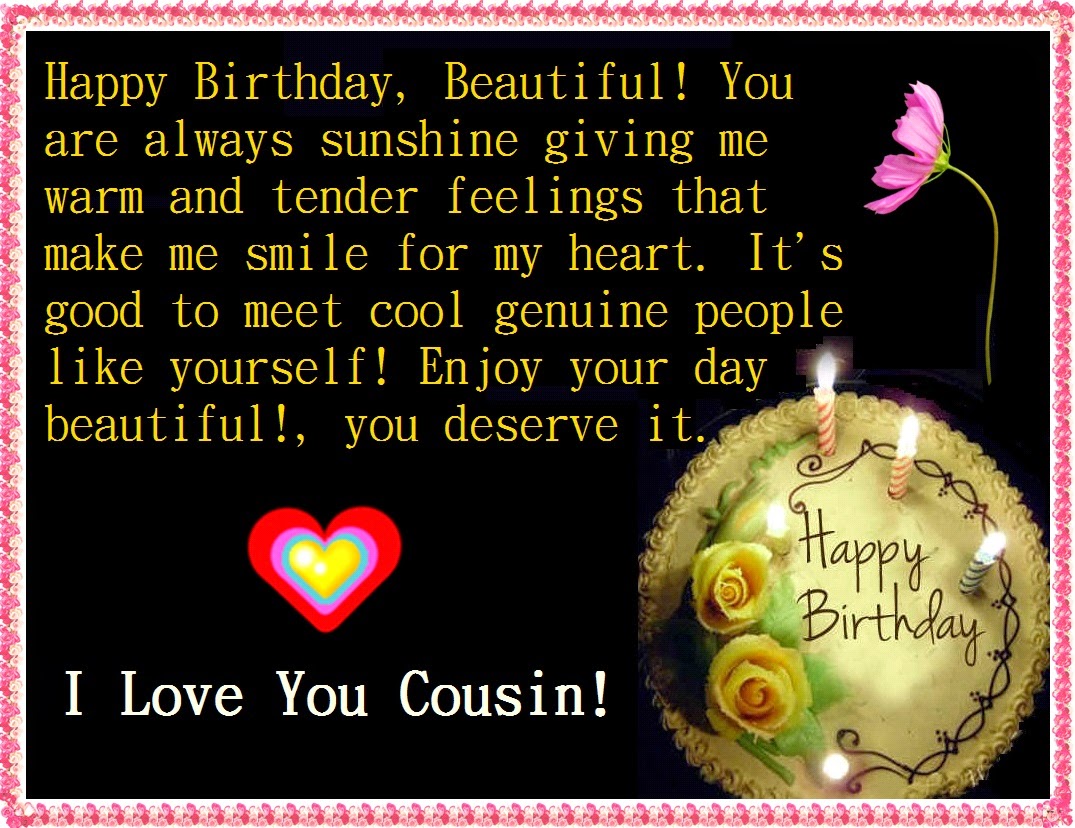 Cousin birthday wishes