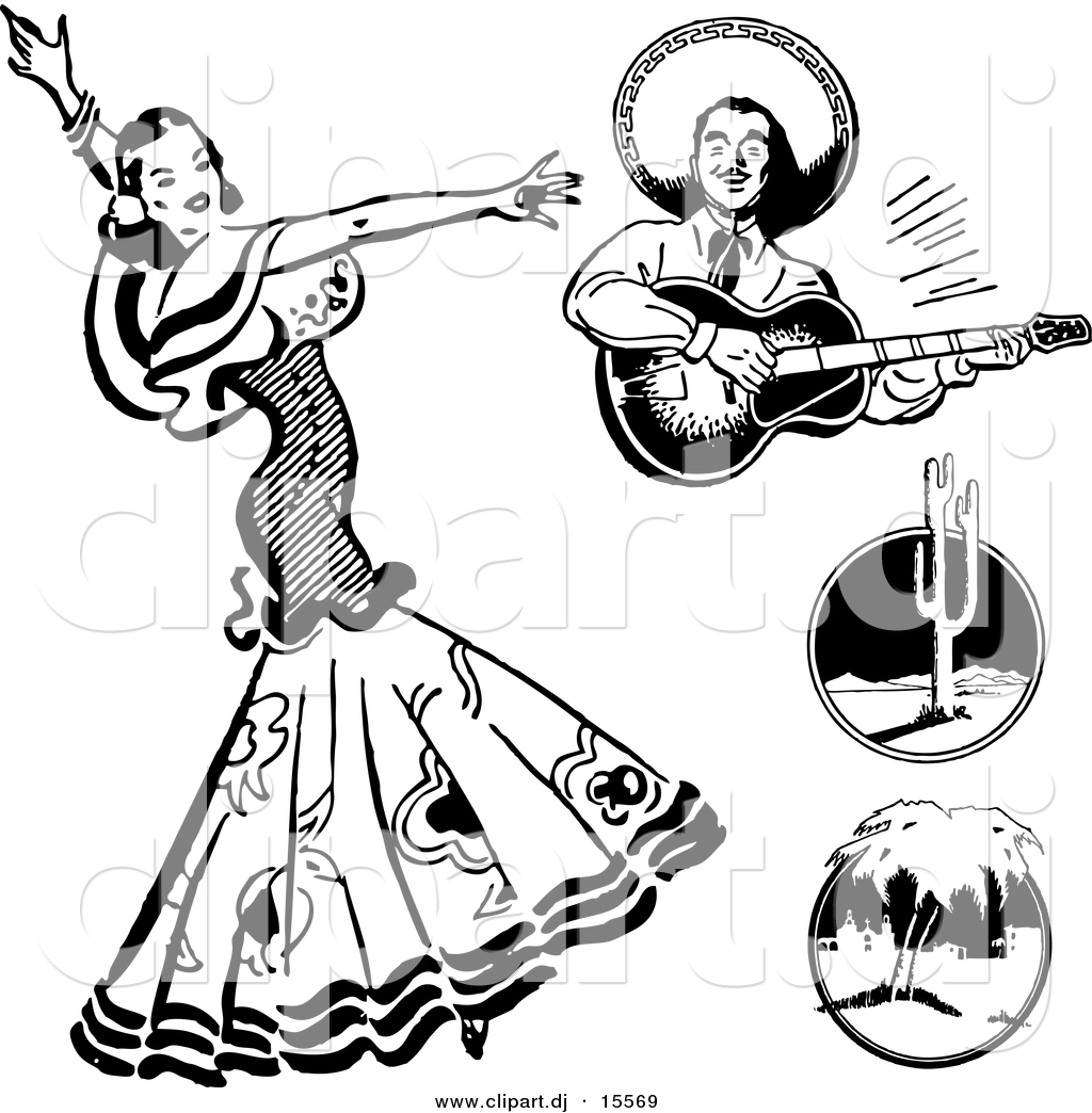 Vector Clipart of a Mexican