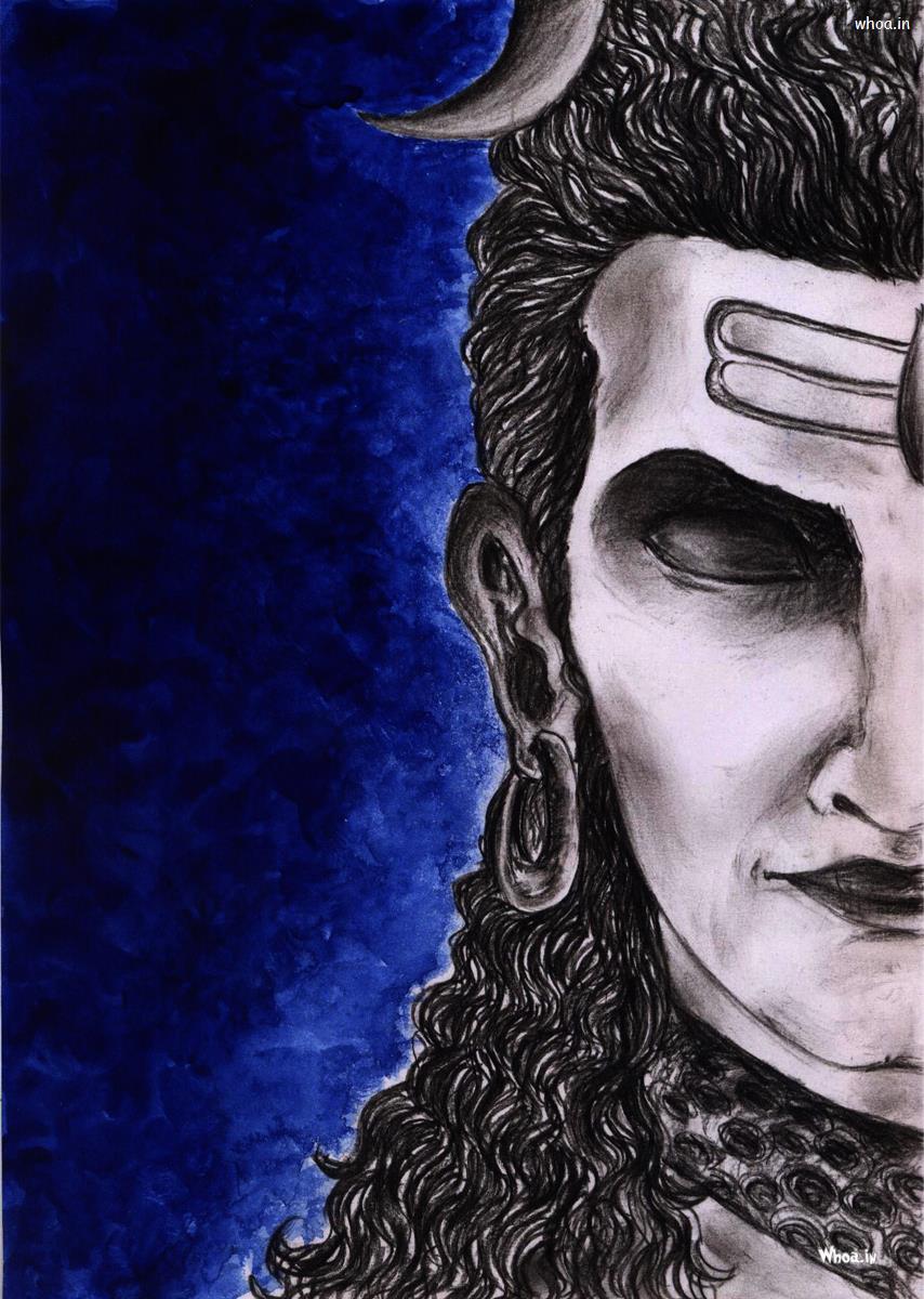 Lord Shiva Painting With