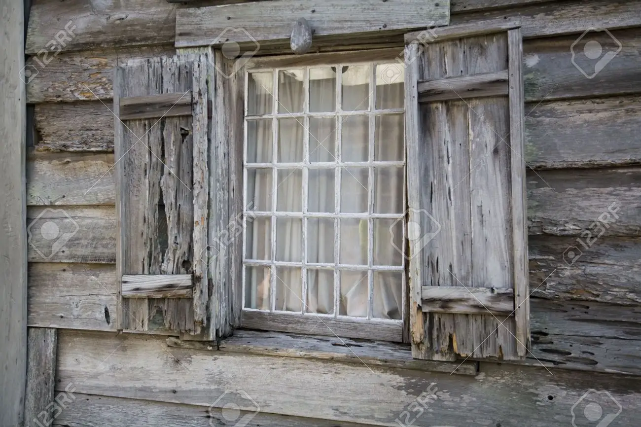 Very old wooden window