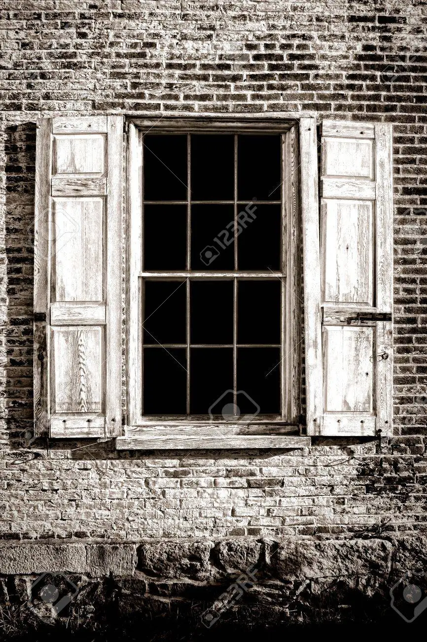 Old antique window with