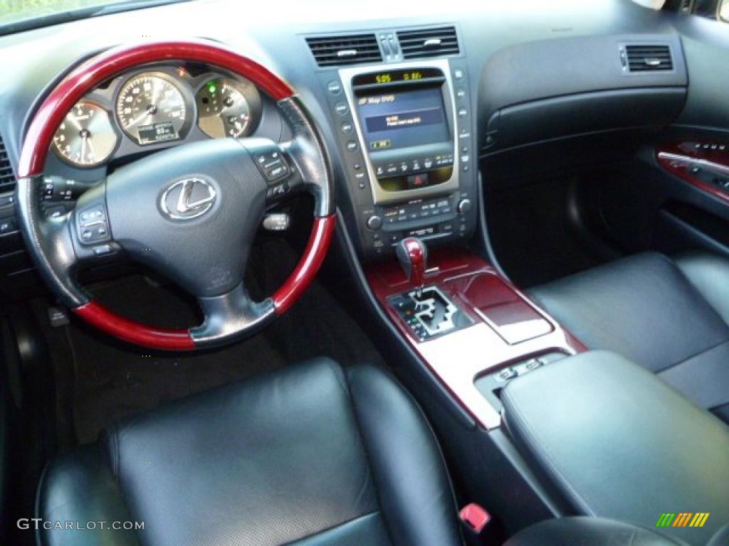 Black Interior 2006 Lexus GS