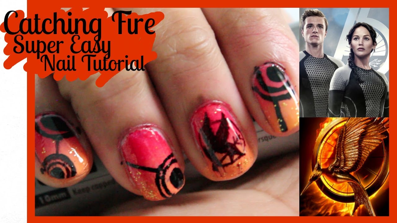 CATCHING FIRE Nail Tutorial