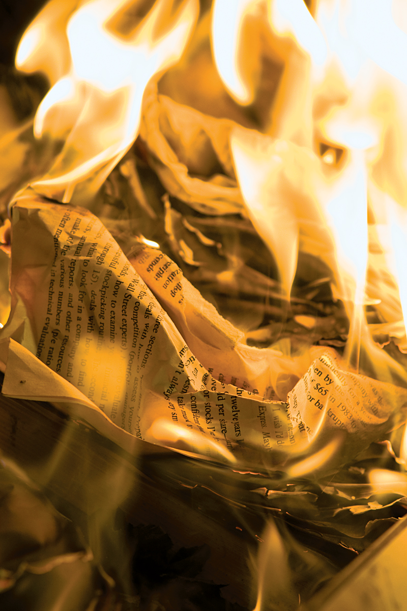 Freud's books were burned in