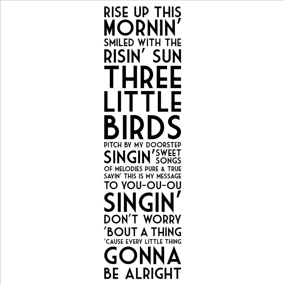 Little Birds wall sayings