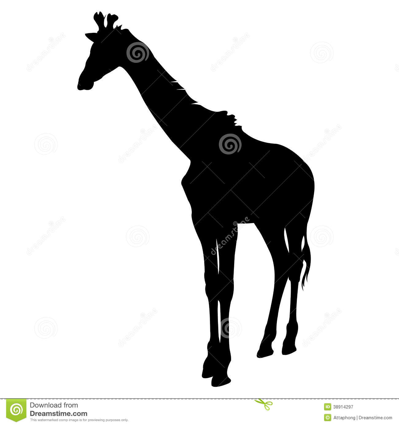 Giraffe Silhouette vector